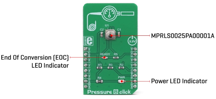 Mikroe MIKROE-3338 Pressure 8 Click